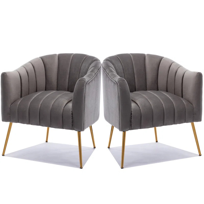 Murrow Velvet Accent Chair