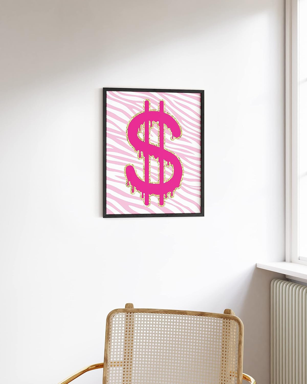Pink Poster Preppy Wall Art - Cute Posters for Room Aesthetic, Trendy Artwork for Teen Girls Room, Preppy Paintings UNFRAMED 12”X16”