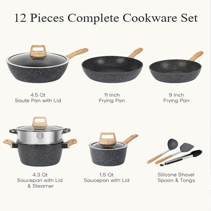 Granite Induction Cookware Set