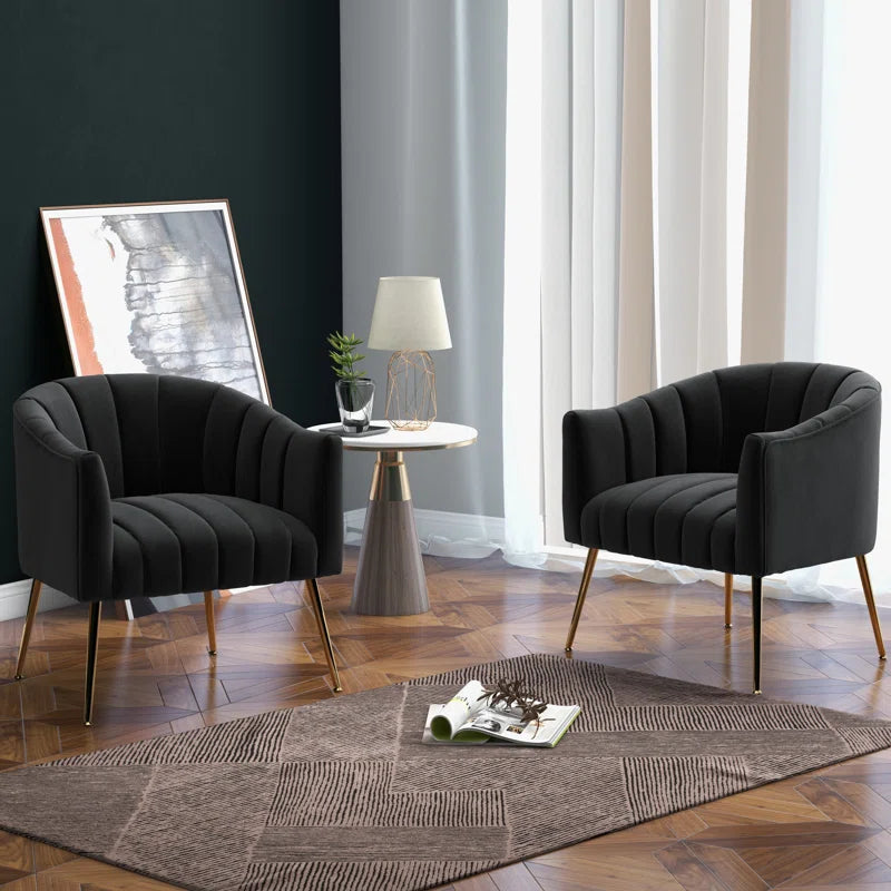 Murrow Velvet Accent Chair