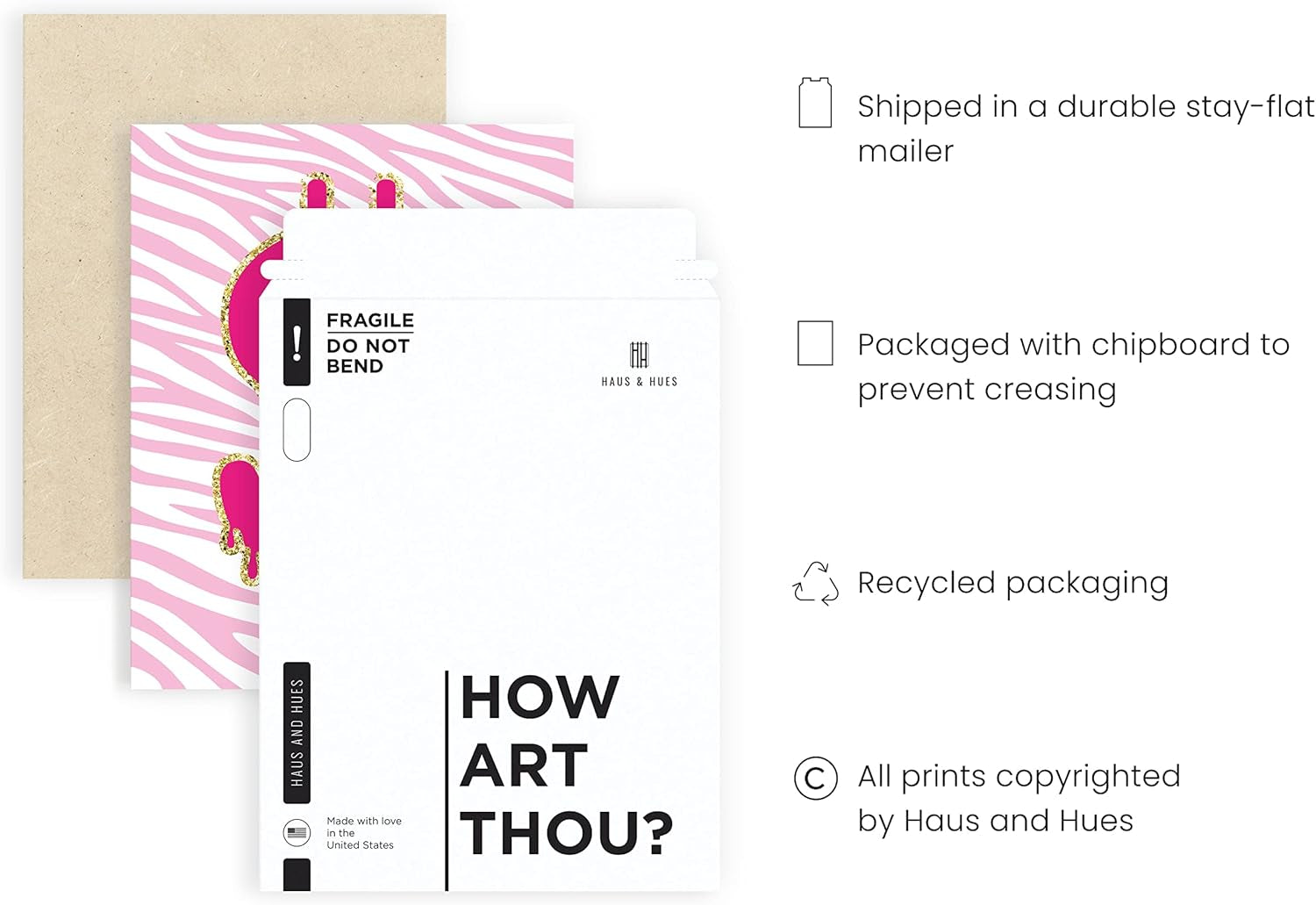 Pink Poster Preppy Wall Art - Cute Posters for Room Aesthetic, Trendy Artwork for Teen Girls Room, Preppy Paintings UNFRAMED 12”X16”