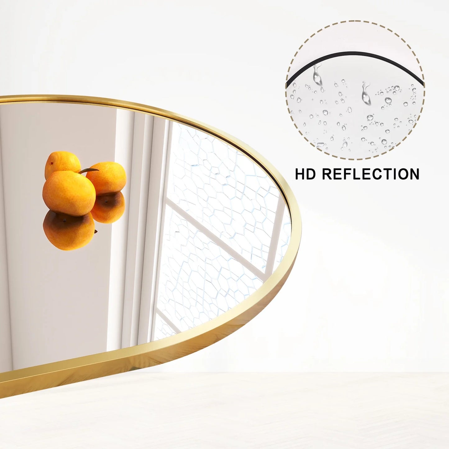 71"X 26" Oversized Full Length Mirror Arch Standing Floor Mirror Full Body Mirror, Gold