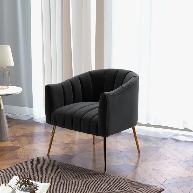 Murrow Velvet Accent Chair